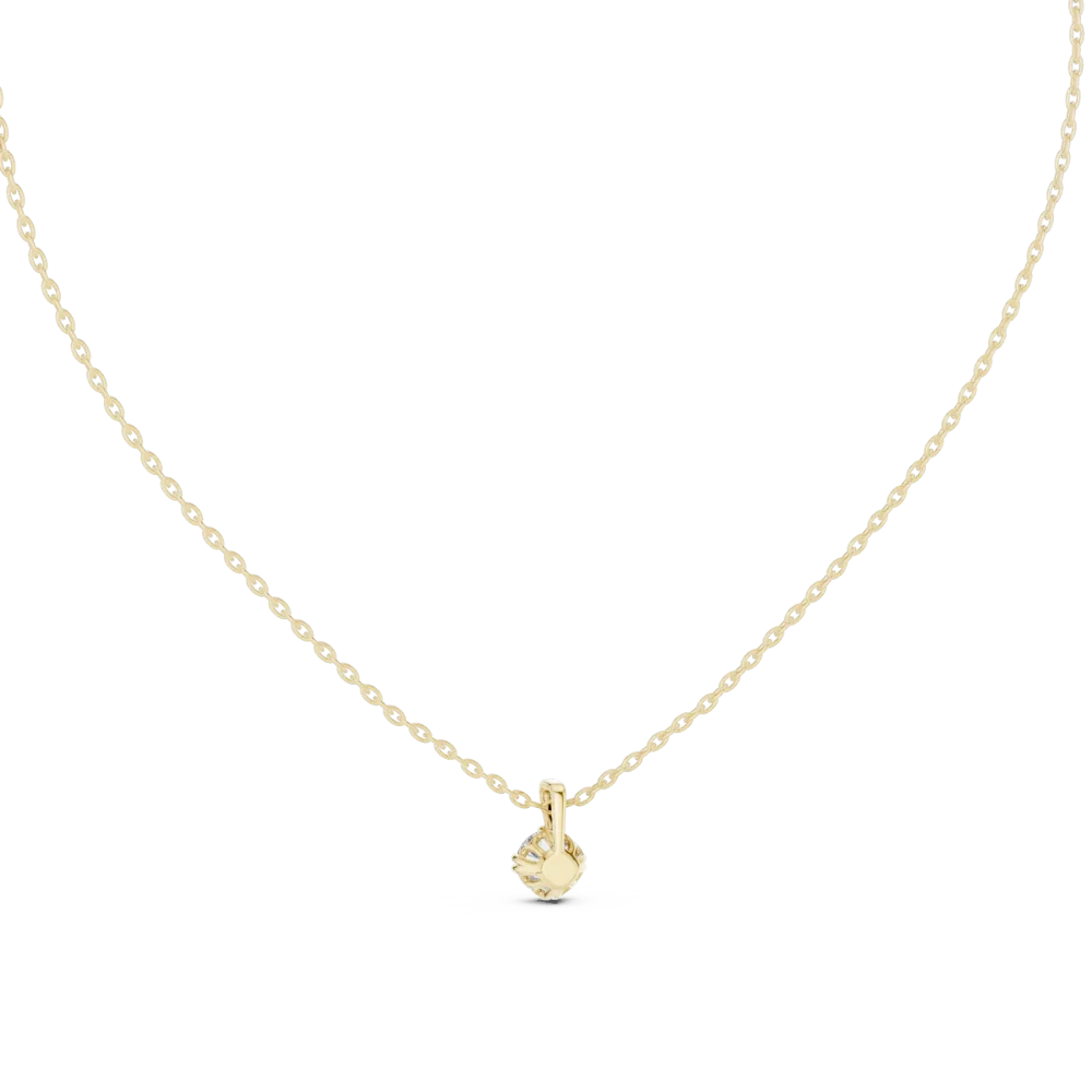 Ethereal Round Brilliant Solitaire Pendant - Image 4