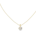 Essence Round Brilliant Solitaire Floating Pendant