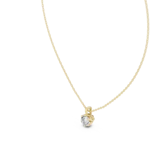 Essence Round Brilliant Solitaire Floating Pendant - Image 2