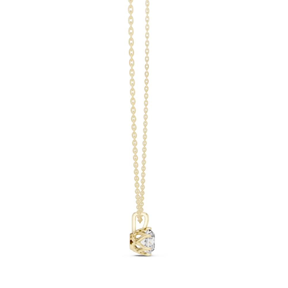 Essence Round Brilliant Solitaire Floating Pendant - Image 3
