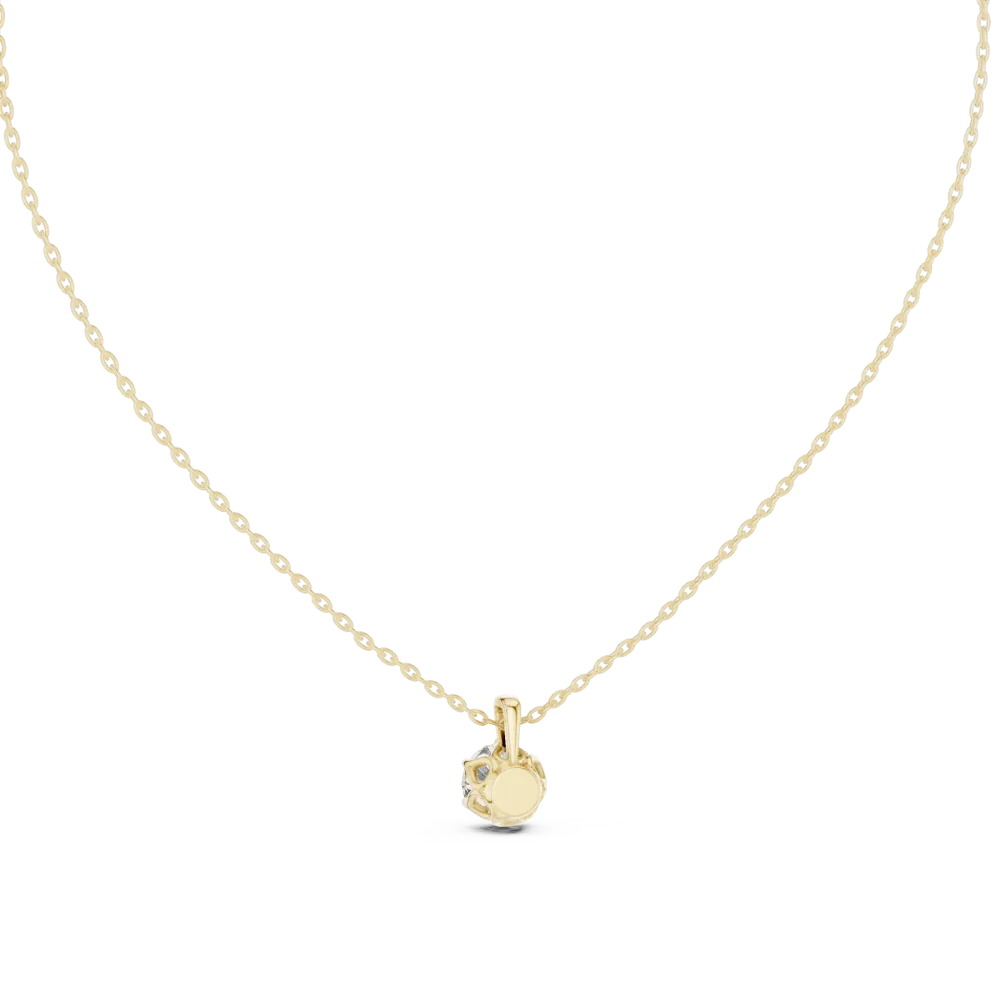 Essence Round Brilliant Solitaire Floating Pendant - Image 4