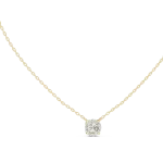 Essence Round Brilliant Solitaire Minimalist Pendant