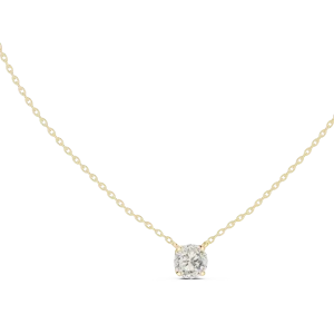 Essence Round Brilliant Solitaire Minimalist Pendant