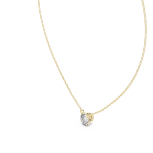 Essence Round Brilliant Solitaire Minimalist Pendant - Image 2