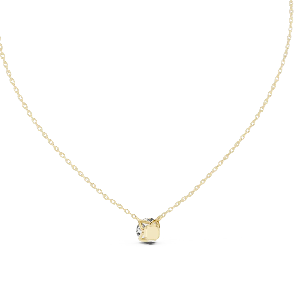 Essence Round Brilliant Solitaire Minimalist Pendant - Image 4