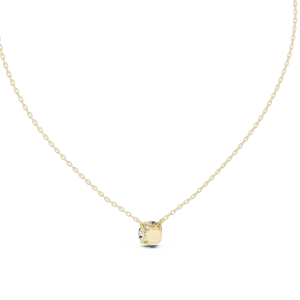 Essence Round Brilliant Solitaire Minimalist Pendant - Image 4