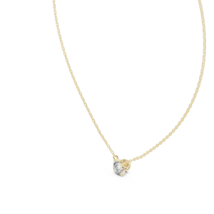 Essence Round Brilliant Solitaire Floating Pendant - Image 2