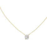 Ethereal Round Brilliant Cut Floating Solitaire Pendant