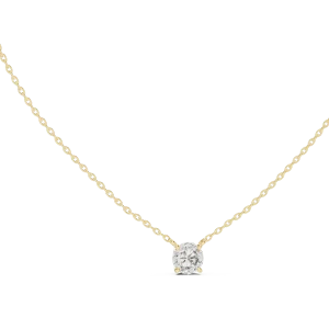 Ethereal Round Brilliant Cut Floating Solitaire Pendant