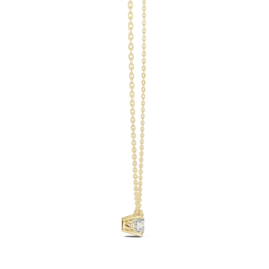 Ethereal Round Brilliant Cut Floating Solitaire Pendant - Image 3