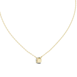 Ethereal Round Brilliant Cut Floating Solitaire Pendant - Image 4