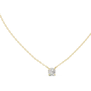 Ethereal Round Brilliant Solitaire Floating Pendant