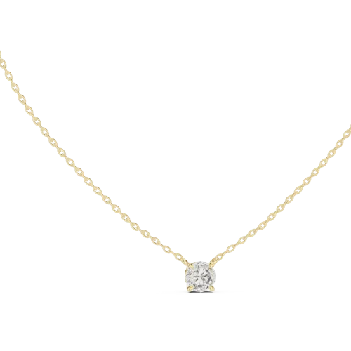 Ethereal Round Brilliant Solitaire Floating Pendant