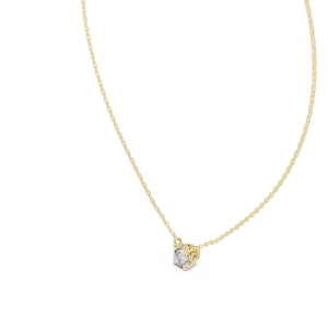 Ethereal Round Brilliant Solitaire Floating Pendant - Image 2