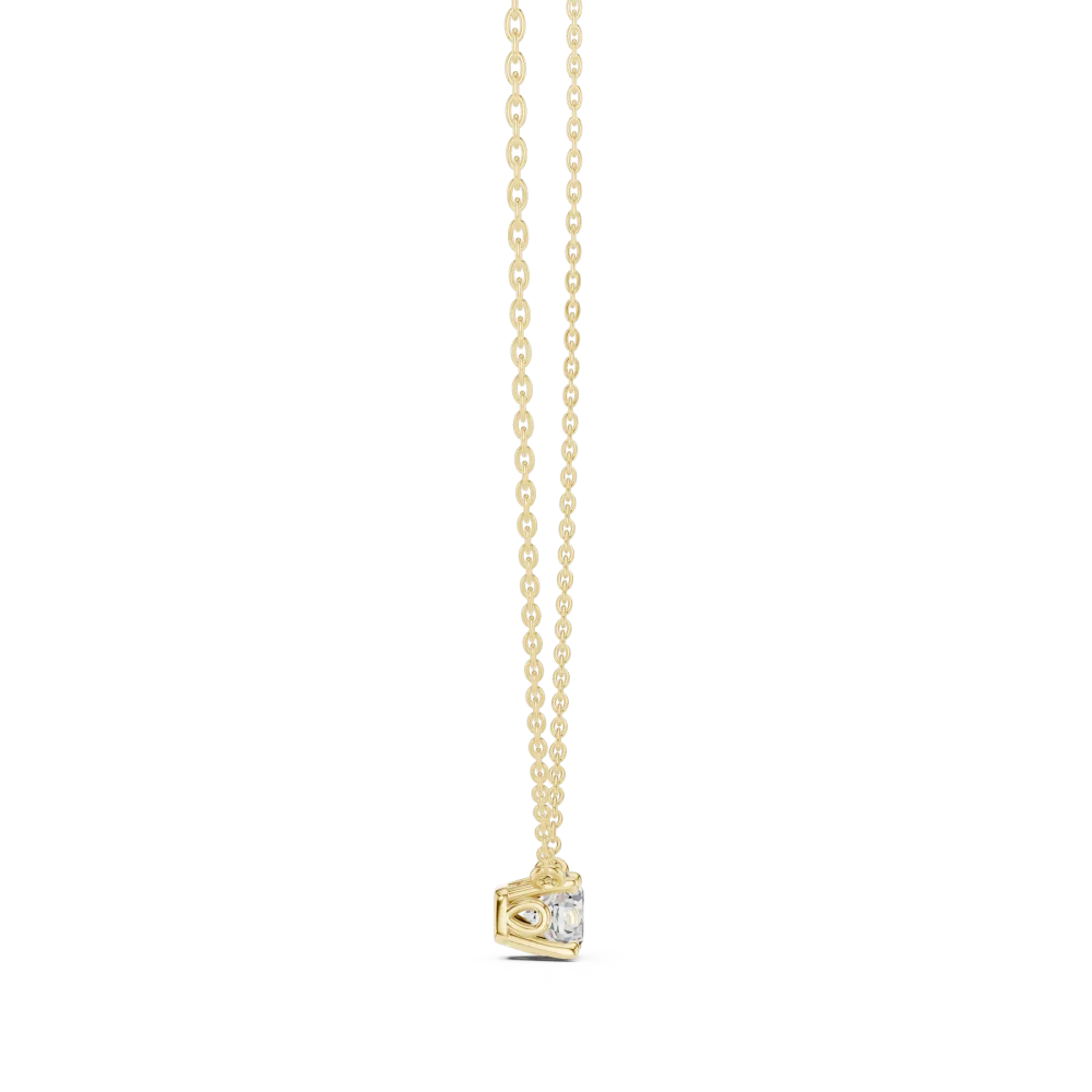 Ethereal Round Brilliant Solitaire Floating Pendant - Image 3