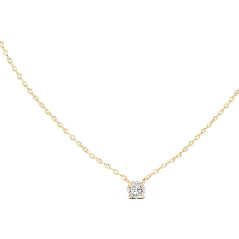 Discover the radiant beauty of our Ethereal Solitaire Pendant. Featuring a brilliant-cut DIAMEUR lab-grown diamond, it is the perfect modern classic. Shop now!