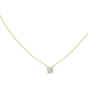 Ethereal Round Brilliant Solitaire Floating Pendant