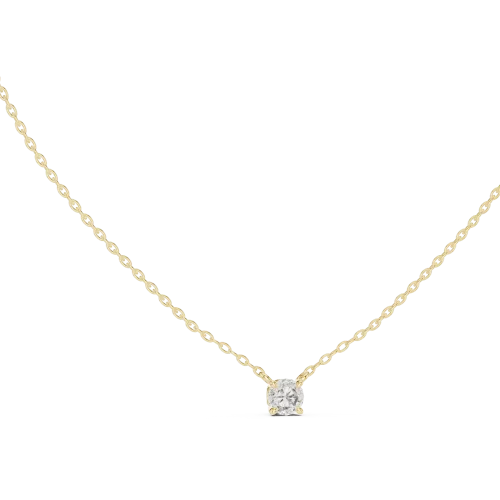 Ethereal Round Brilliant Solitaire Floating Pendant