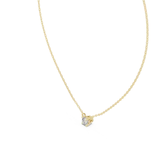 Ethereal Round Brilliant Solitaire Floating Pendant - Image 2