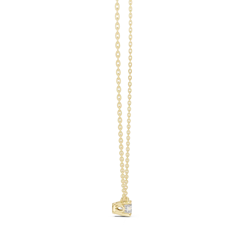 Ethereal Round Brilliant Solitaire Floating Pendant - Image 3