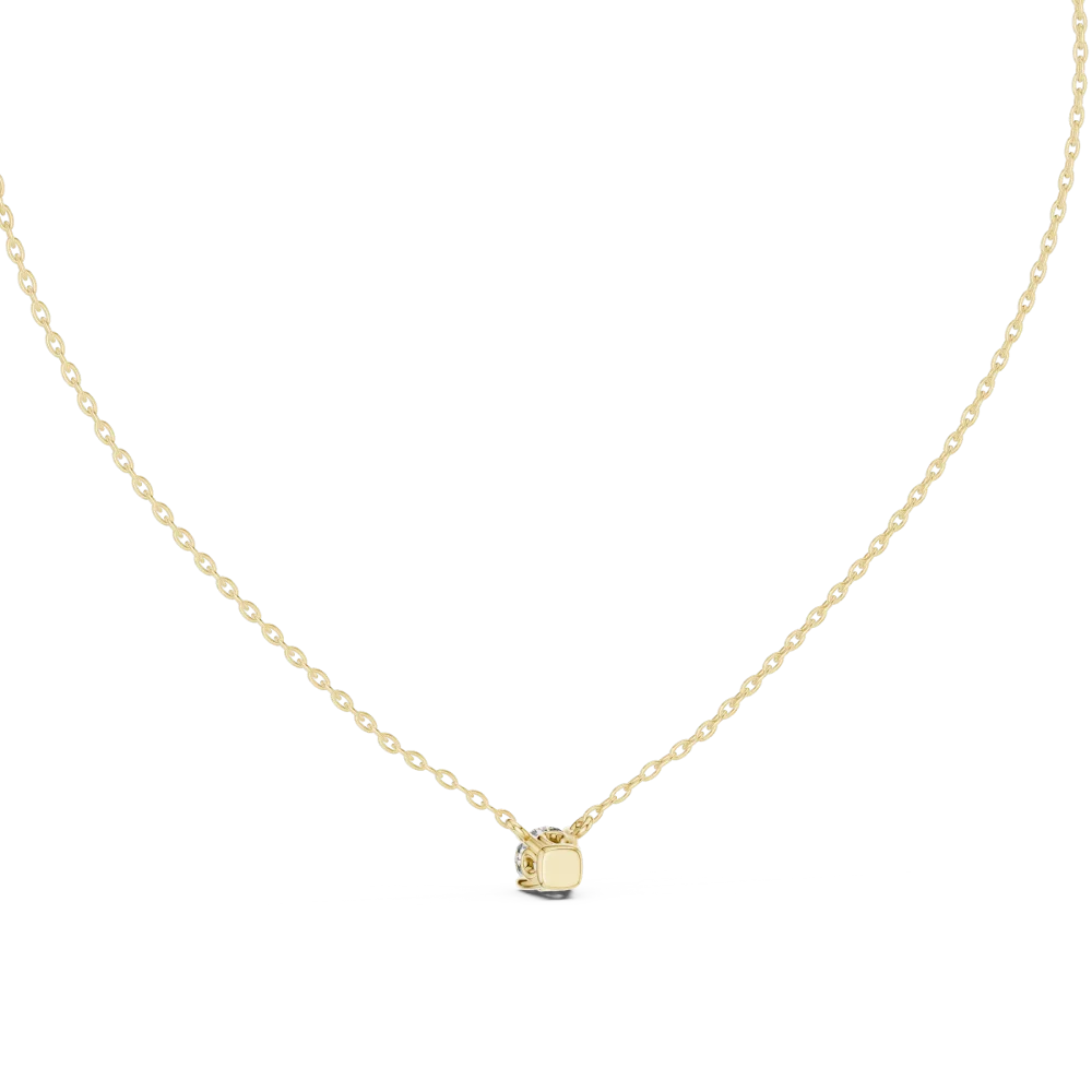 Ethereal Round Brilliant Solitaire Floating Pendant - Image 4