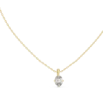 Essence Oval Cut Solitaire Pendant