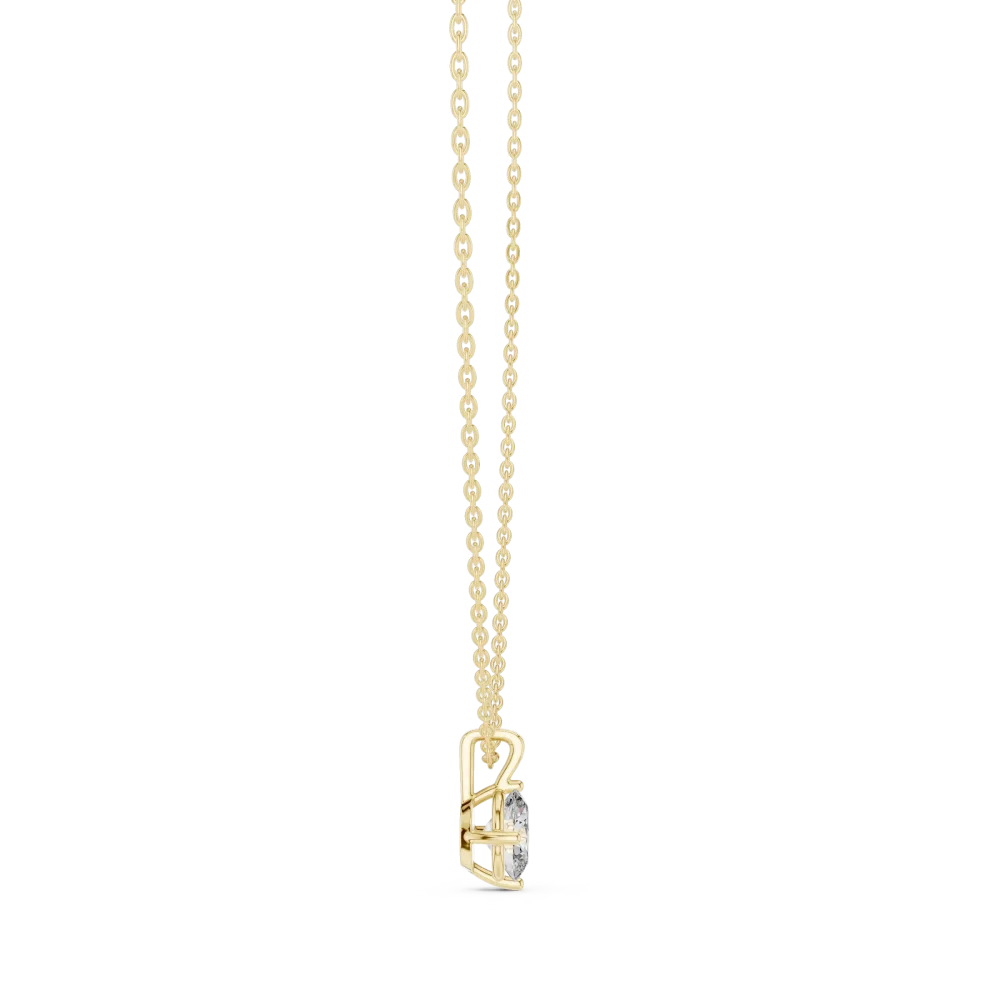 Essence Oval Cut Solitaire Pendant - Image 3