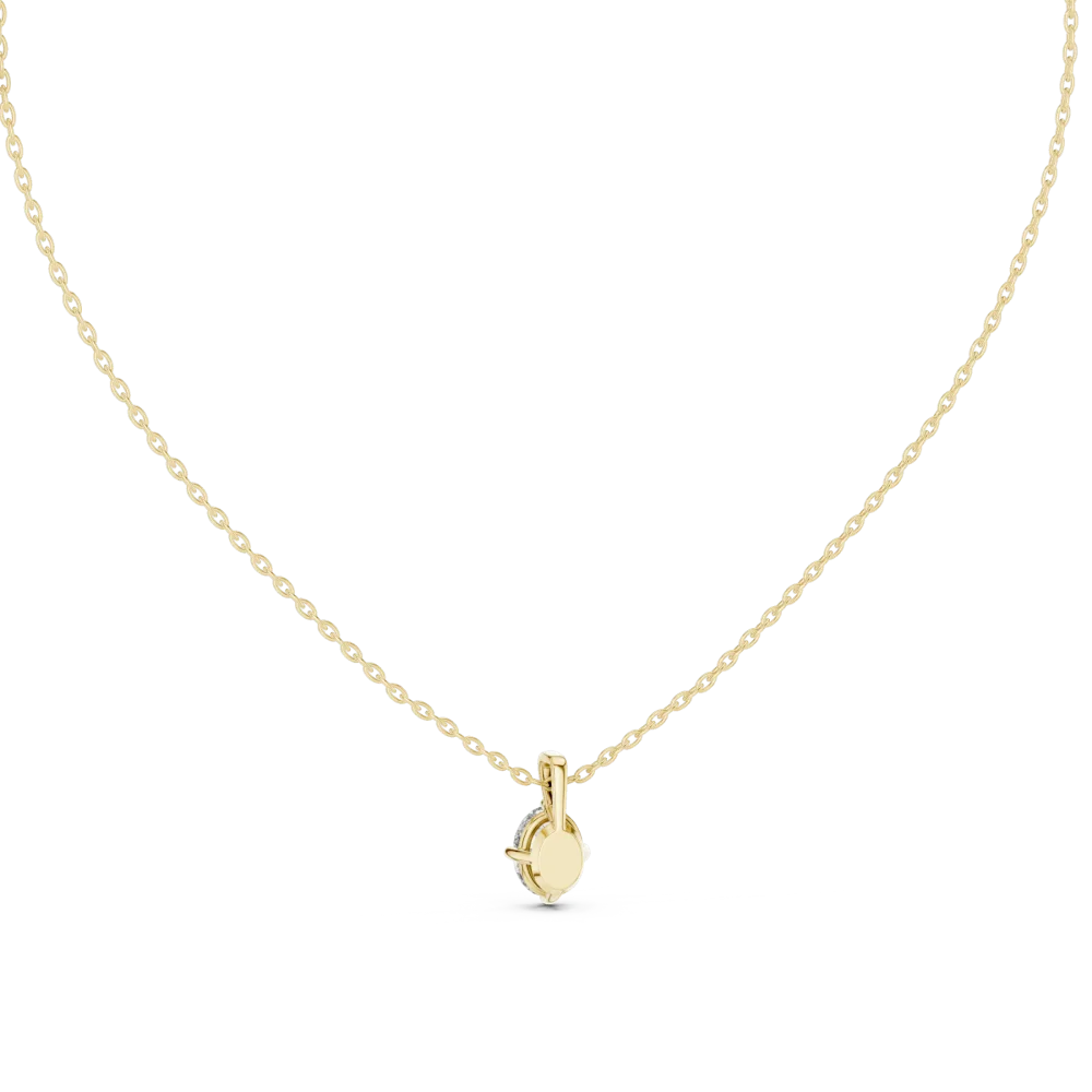 Essence Oval Cut Solitaire Pendant - Image 4