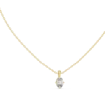 Essence Oval Cut Solitaire Minimalist Pendant