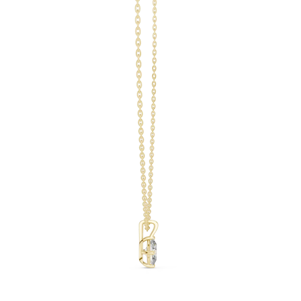 Essence Oval Cut Solitaire Minimalist Pendant - Image 3