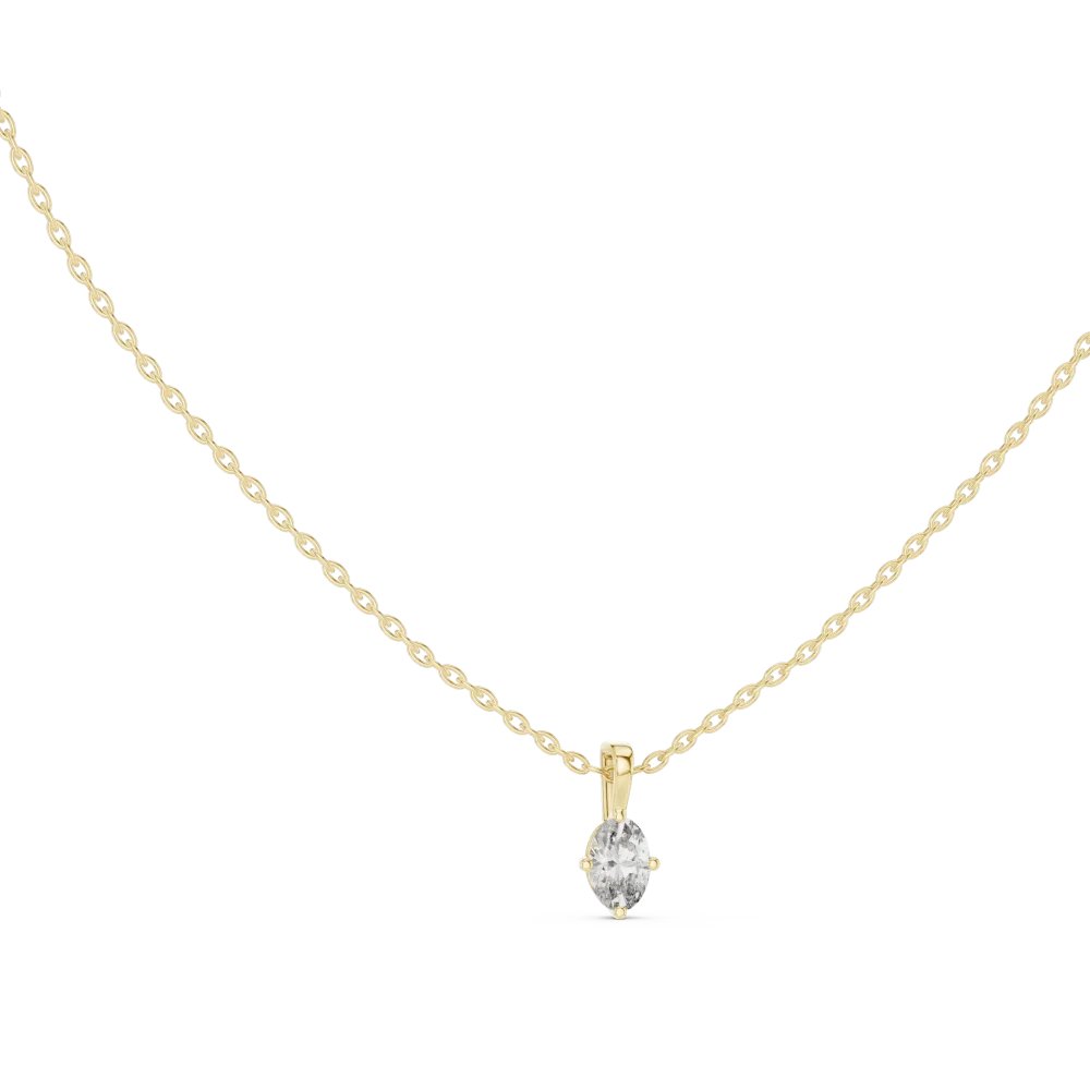 Discover the radiant beauty of our oval-cut solitaire pendant. Expertly crafted for maximum brilliance, this timeless piece is a modern essential. Shop now.