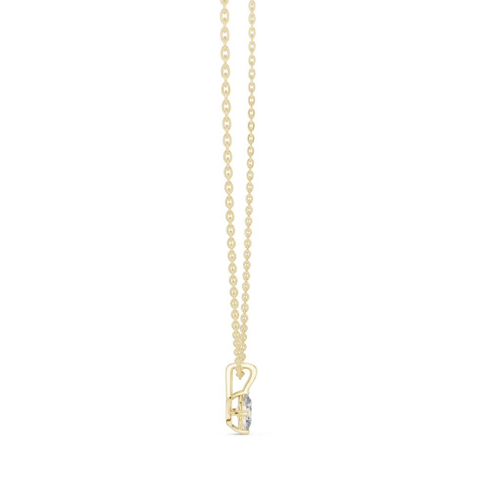 Essence Oval Cut Solitaire Minimalist Pendant - Image 3
