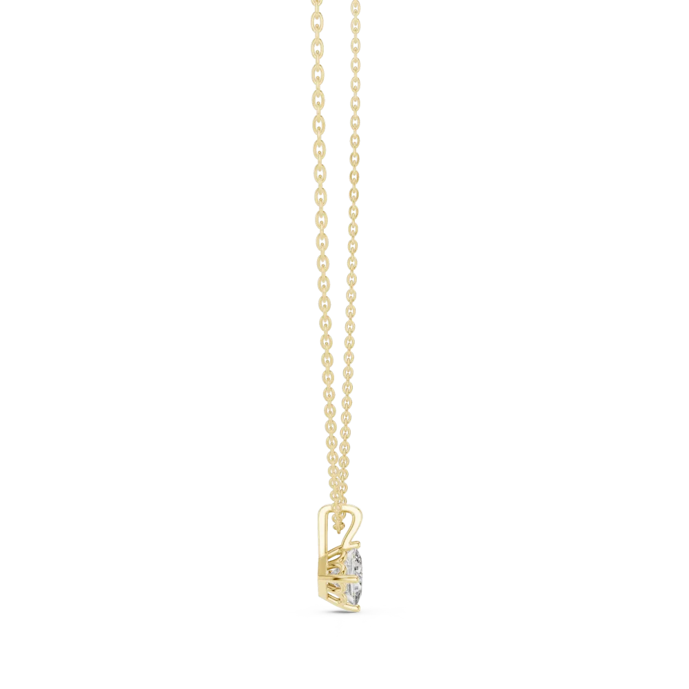 Essence Princess Cut Geometric Solitaire Pendant - Image 3
