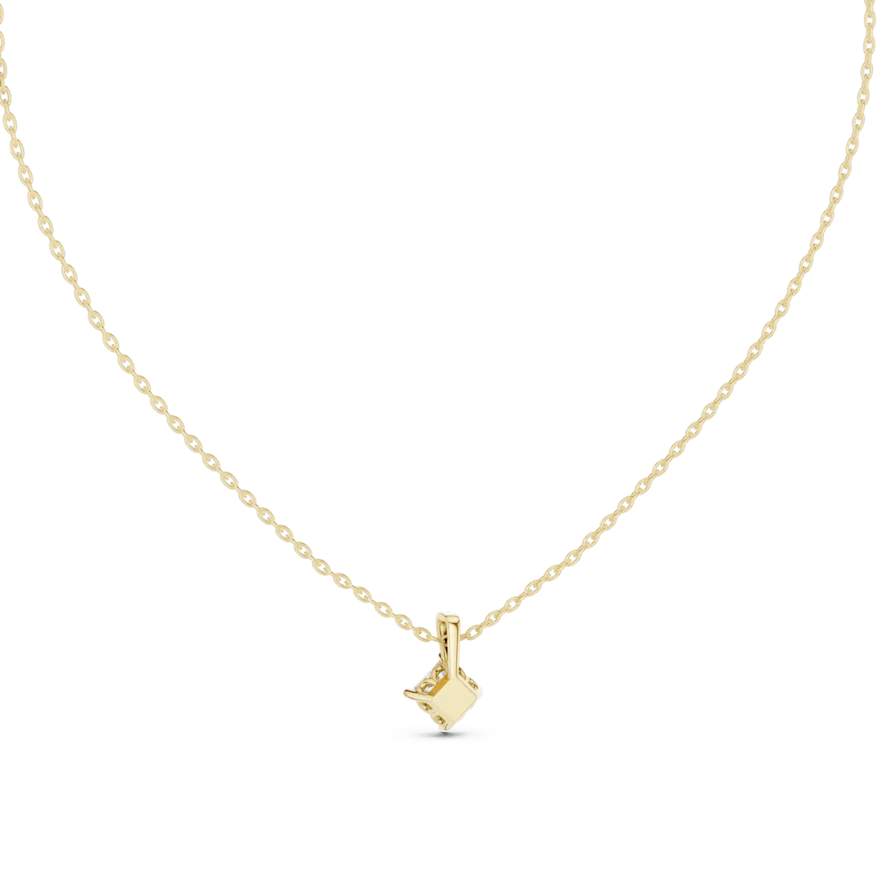 Essence Princess Cut Geometric Solitaire Pendant - Image 4
