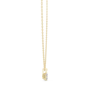 Architectural Princess Cut Solitaire Geometric Pendant - Image 3