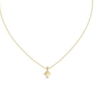 Architectural Princess Cut Solitaire Geometric Pendant - Image 4