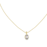 Ethereal Oval Cut Solitaire Minimalist Pendant