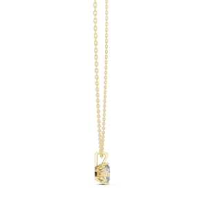 Ethereal Oval Cut Solitaire Minimalist Pendant - Image 3