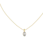 Ethereal Oval Cut Solitaire Minimalist Pendant
