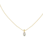 Essence Oval Cut Solitaire Minimalist Pendant