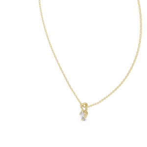 Essence Oval Cut Solitaire Minimalist Pendant - Image 2