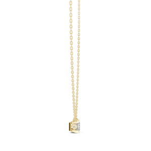 Essence Princess Cut Solitaire Geometric Floating Pendant - Image 3