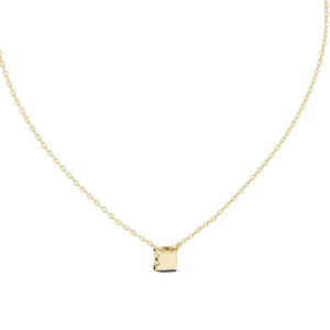 Essence Princess Cut Solitaire Geometric Floating Pendant - Image 4