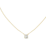 Essence Princess Cut Solitaire Geometric Pendant