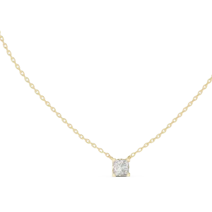 Essence Princess Cut Solitaire Geometric Pendant