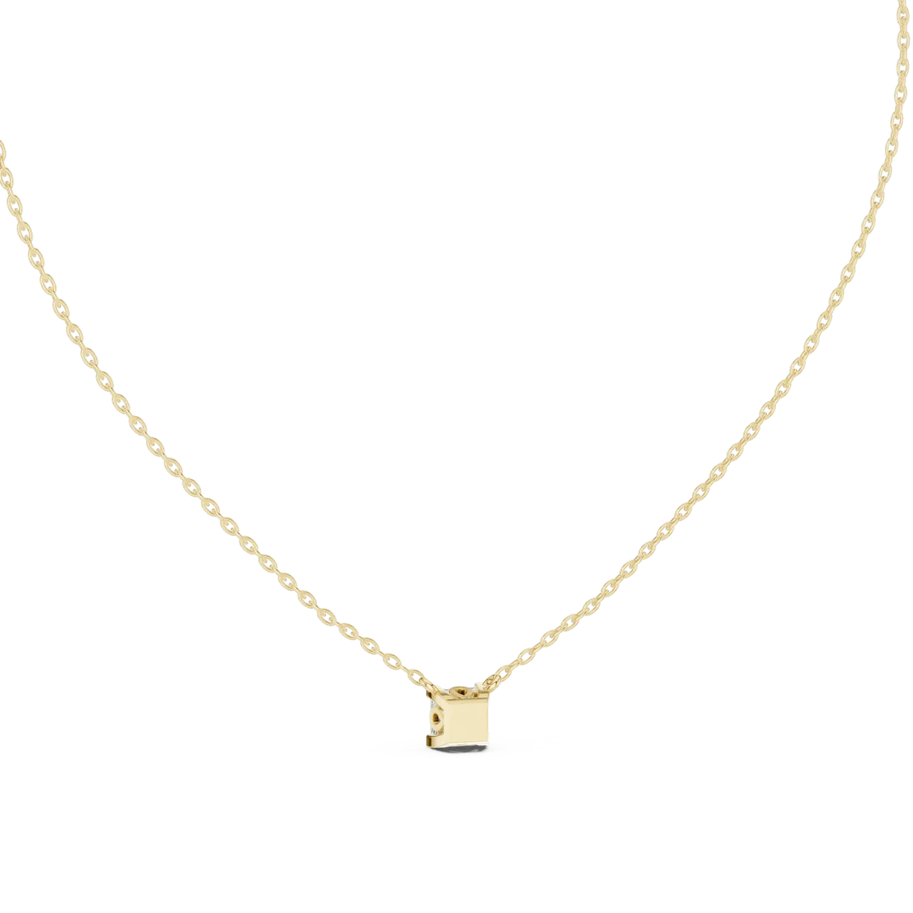 Essence Princess Cut Solitaire Geometric Pendant - Image 4
