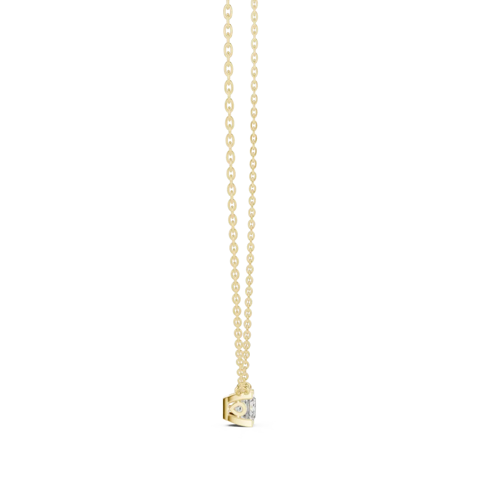 Essence Princess Cut Solitaire Geometric Pendant - Image 3