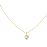 Essence Cushion Cut Floating Solitaire Pendant