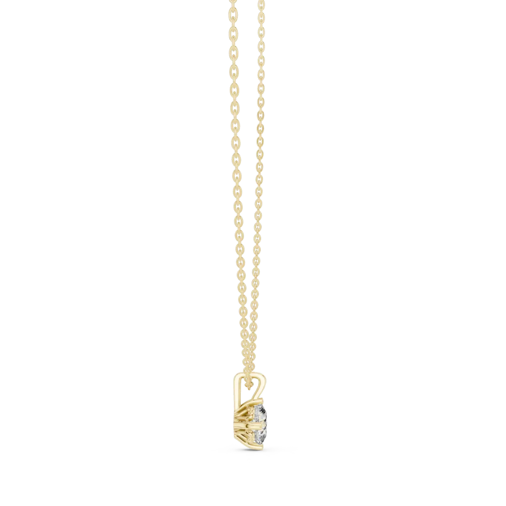 Essence Cushion Cut Floating Solitaire Pendant - Image 3