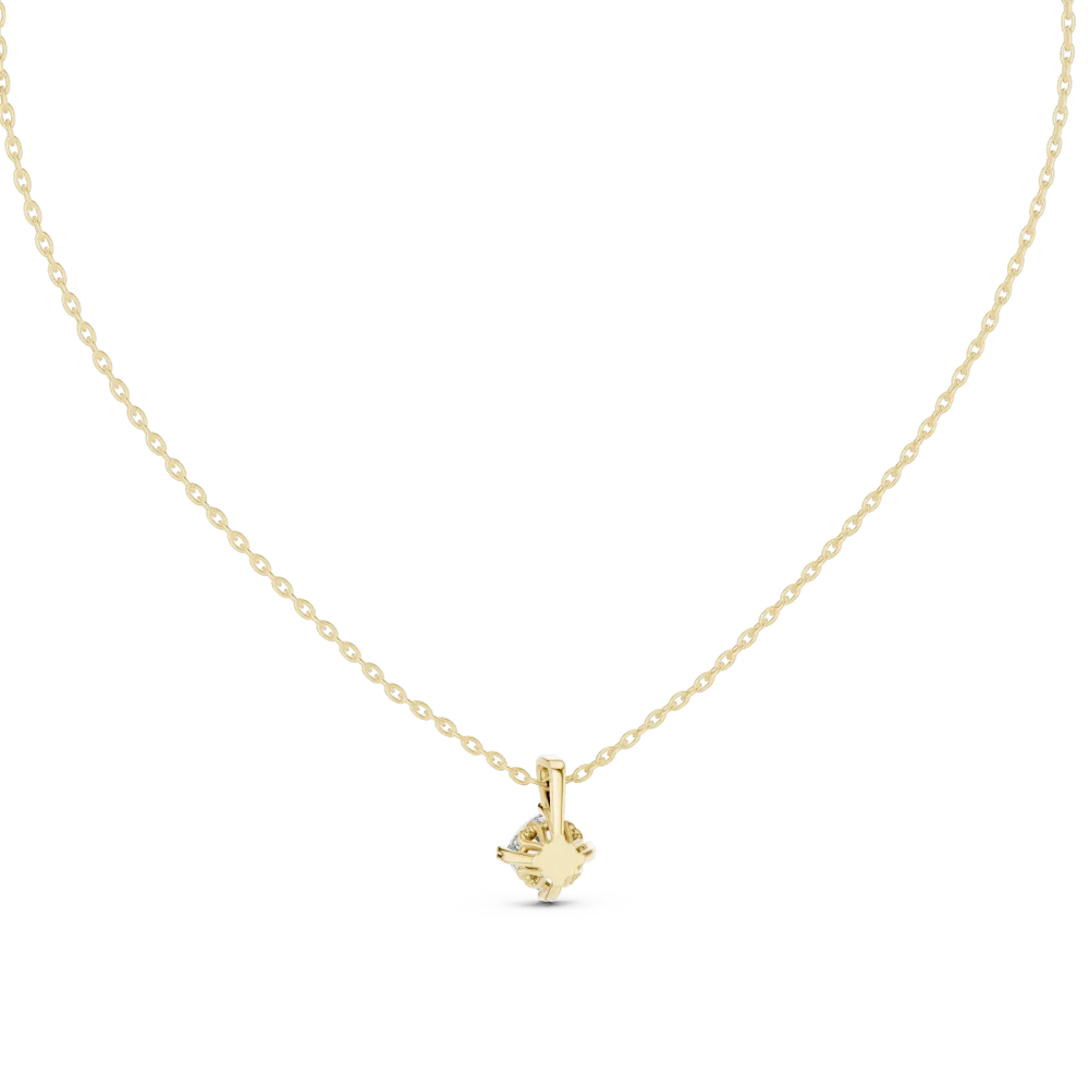 Essence Cushion Cut Floating Solitaire Pendant - Image 4